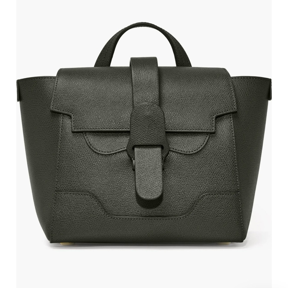 Senreve Mini Maestro Leather Adjustable Crossbody Bag, Forest Green, NEVER WORN